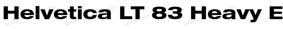 Helvetica LT 83 Heavy Extended字体转换